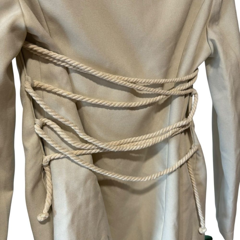 Revolve Blithe L.A. Butter Tan Rope Lace Up Back Blazer - Picture 4 of 6